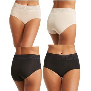 (3) Wacoal Comfort Touch High Leg Briefs